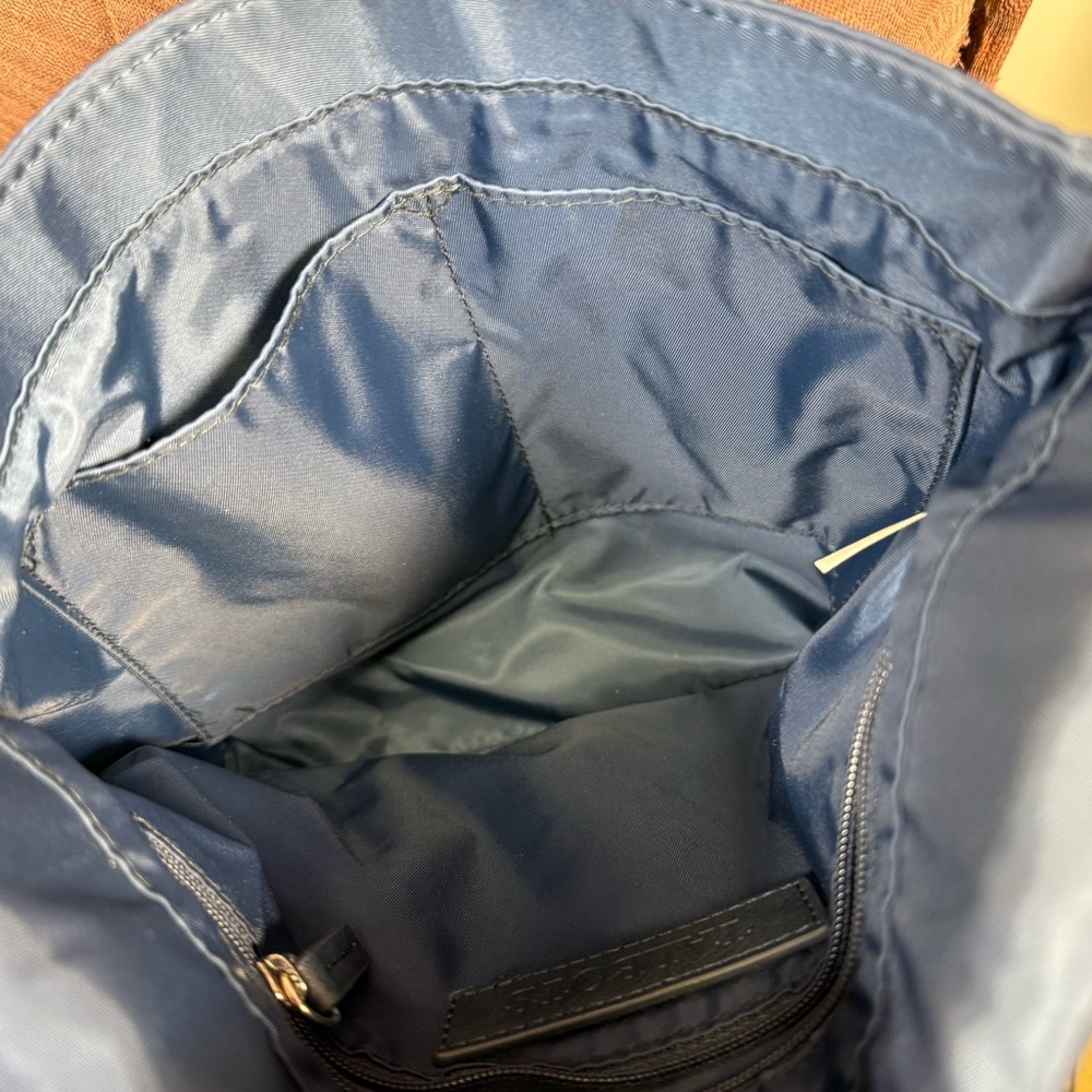 Talbots Blue Nylon Crossbody Tote Bag - Picture 8 of 13